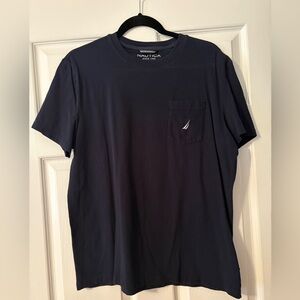 Nautica Men's Dark Blue Short Sleeve Tee